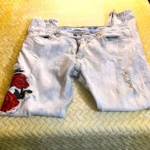 Men size 34 Golden distressed Jeans